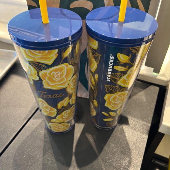 NWT Starbucks Yellow Rose of TEXAS Tumbler Mug Venti size 24oz Local series 2019 - Picture 3 of 5